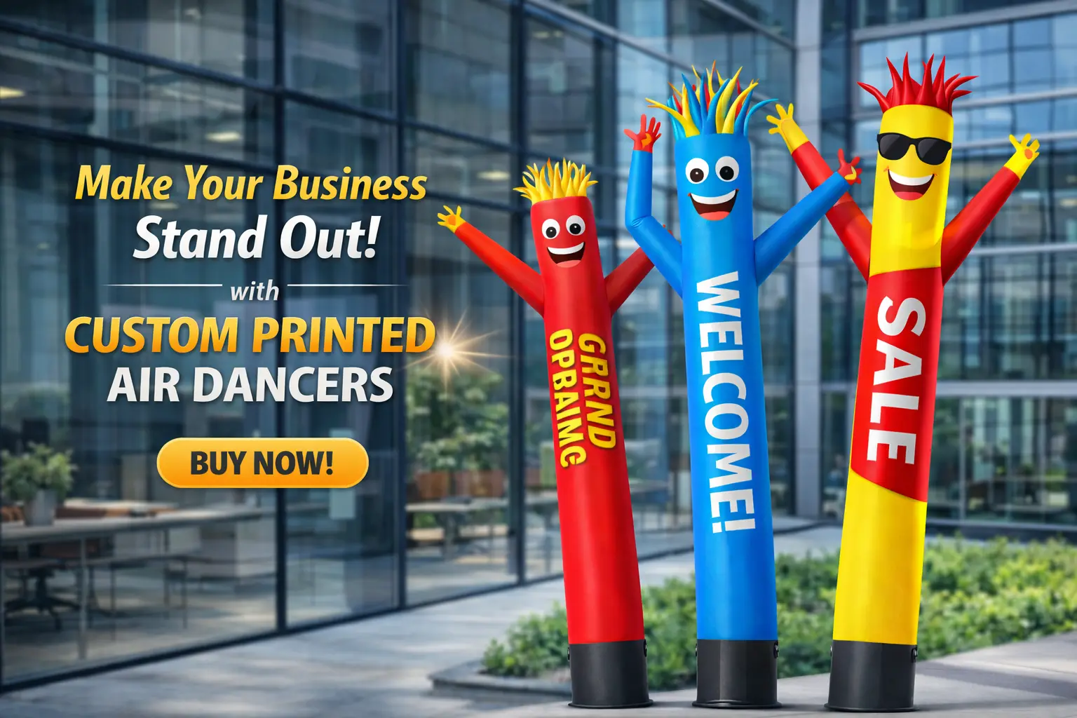 custm printed air dancers