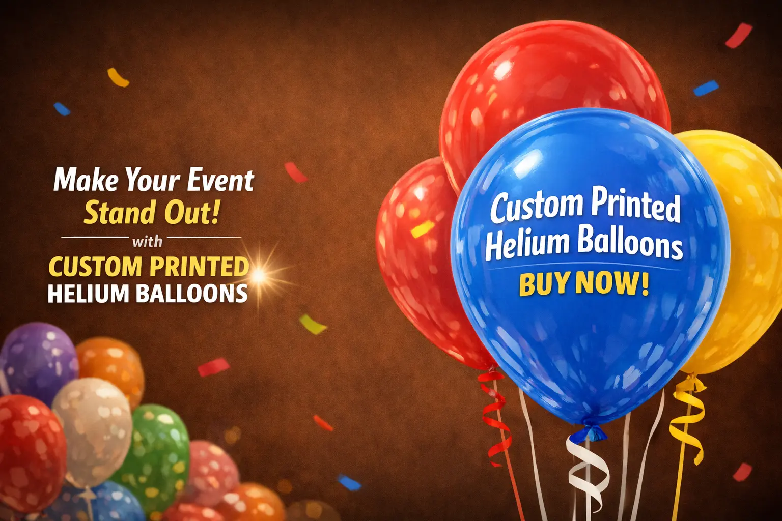custom printed helium balloon