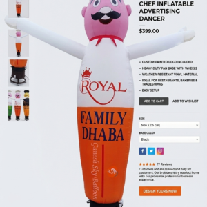 Custom Printed Air Dancers for Gemini Twin Theme Party Decorations