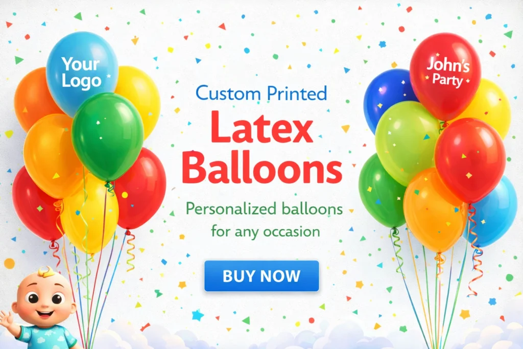 custom printed latex balloon